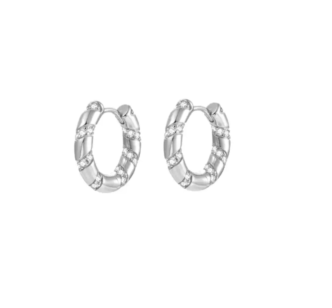 Diamond wrap hoops