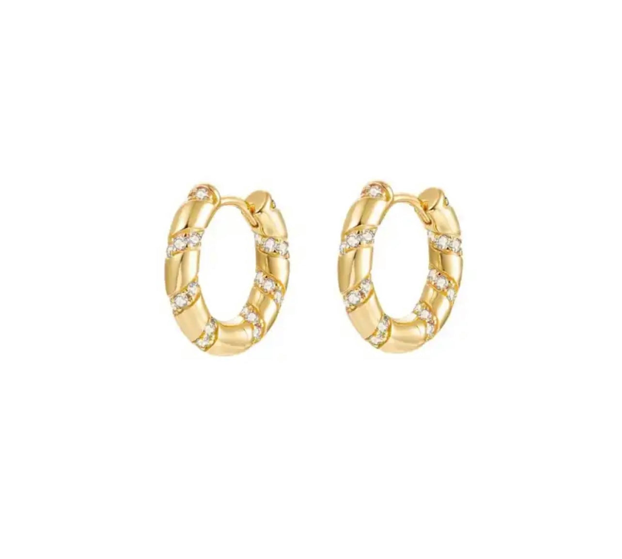 Diamond wrap hoops