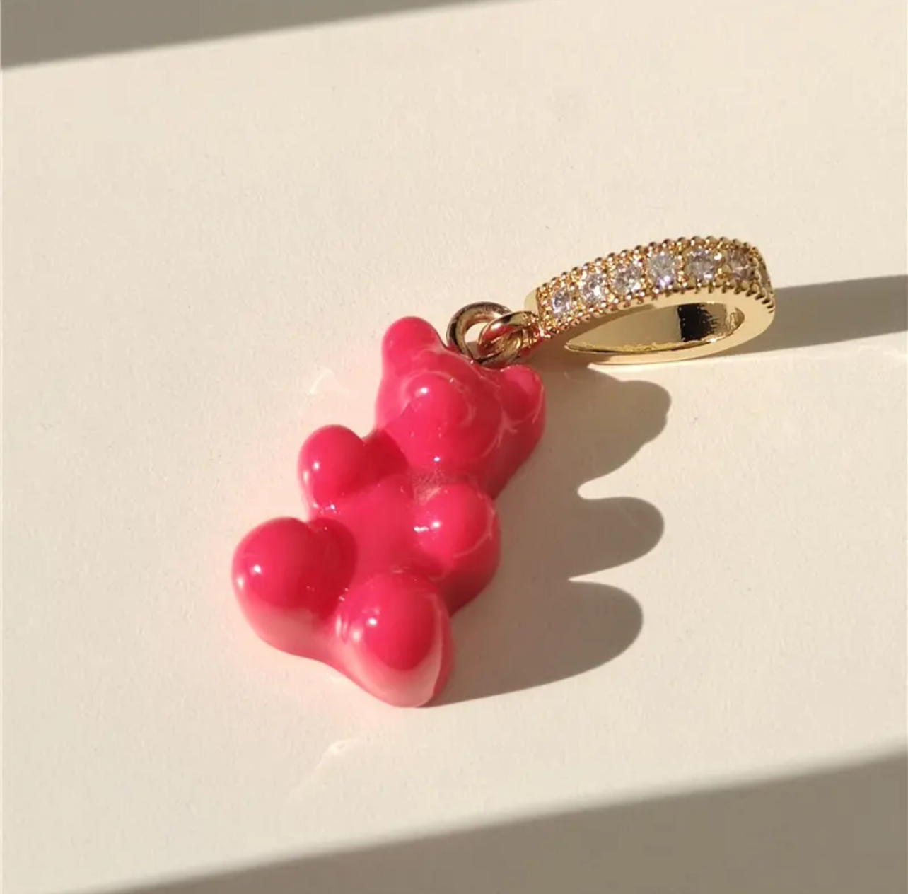 Pink Bear charm