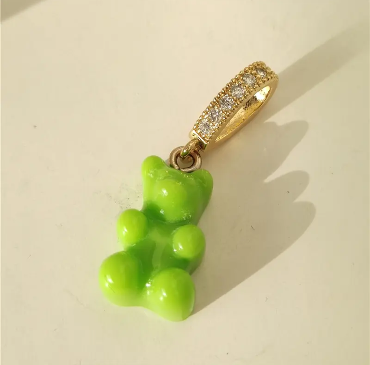 Lime Bear charm