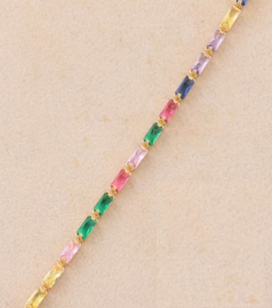 Rainbow diamond necklace - 3 options