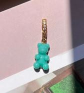 Teal Bear charm